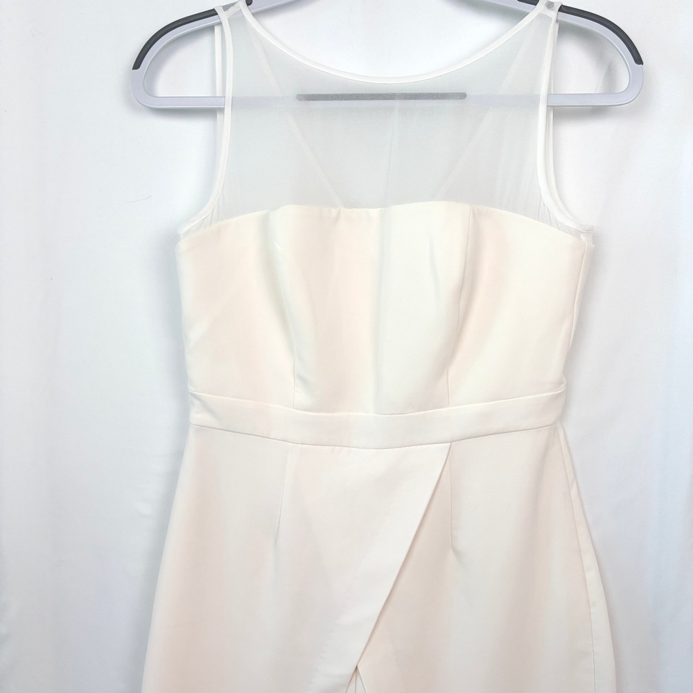 White House Black Market Jumpsuit 6P Ivory Cream